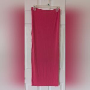 Victoria Secret Maxi Skirt in Pink with Side Slit Size Small